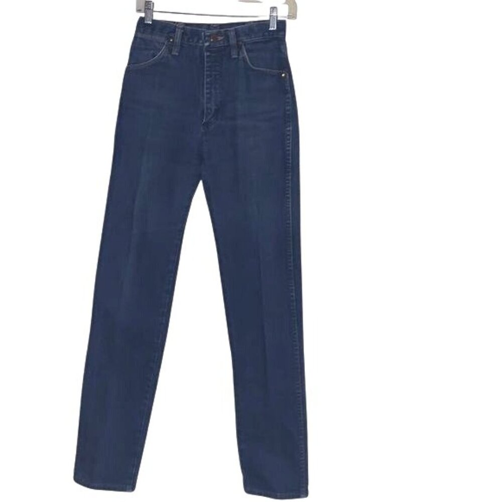 Vintage Wrangler High-Waisted Blue Jeans Womens Size 5/6 Cotton Denim With Strai